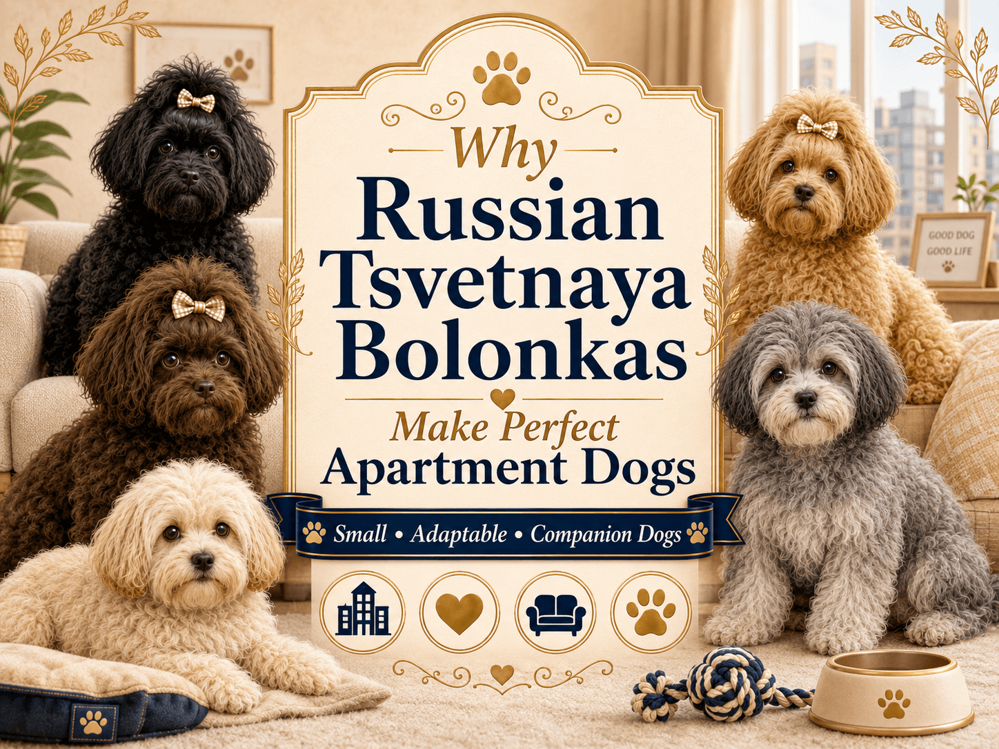 Why Russian Tsvetnaya Bolonkas Make Perfect Apartment Dogs