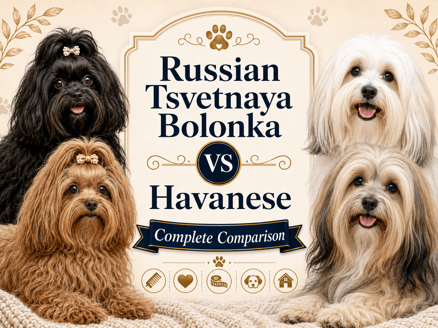 Russian Tsvetnaya Bolonka vs Havanese — Complete Comparison
