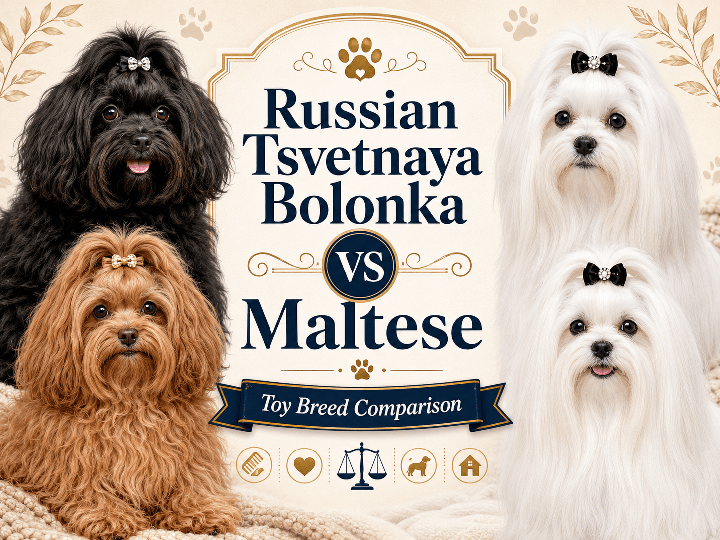 Russian Tsvetnaya Bolonka vs Maltese — Toy Breed Comparison